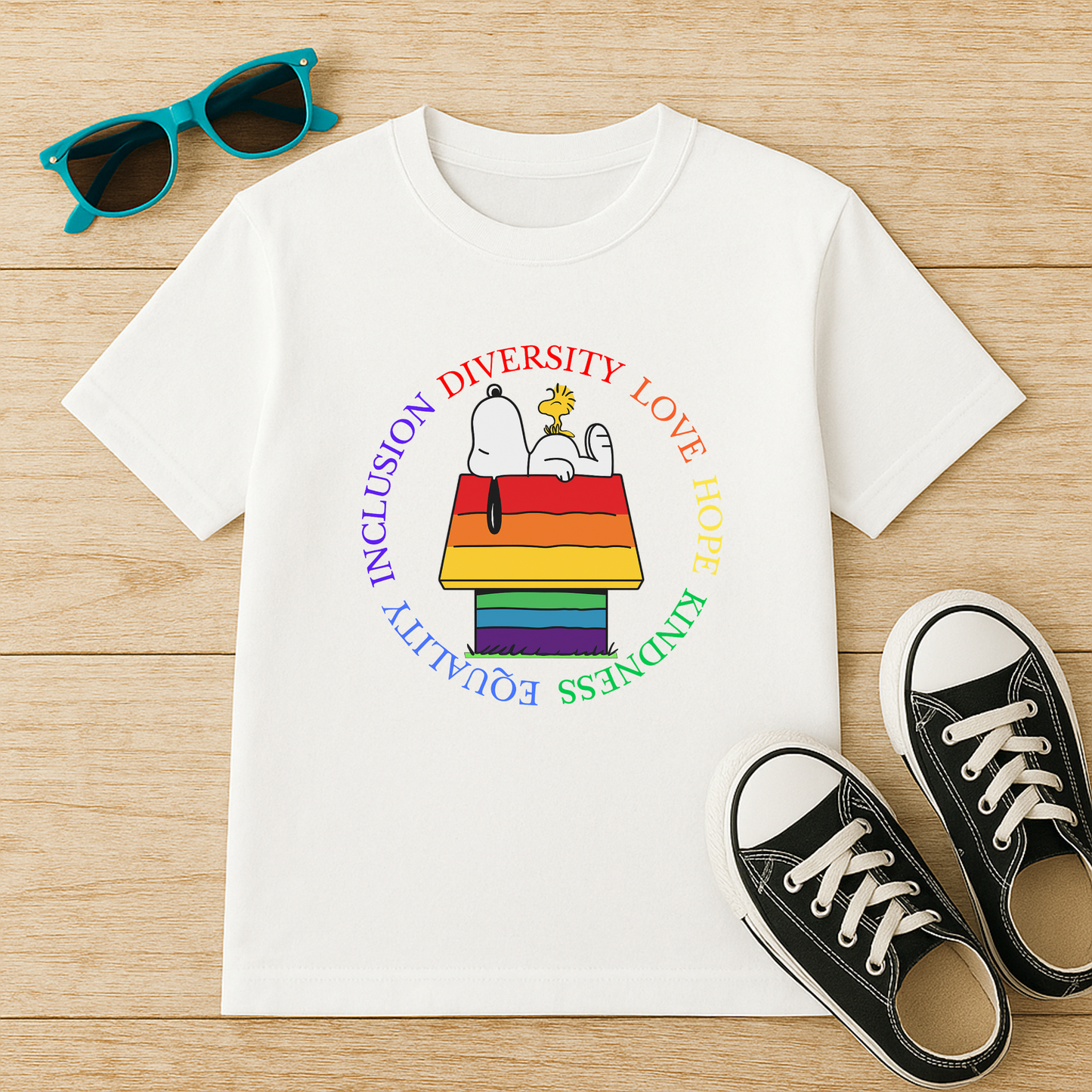 Diversity Love and Kindness Dog House Youth Tee
