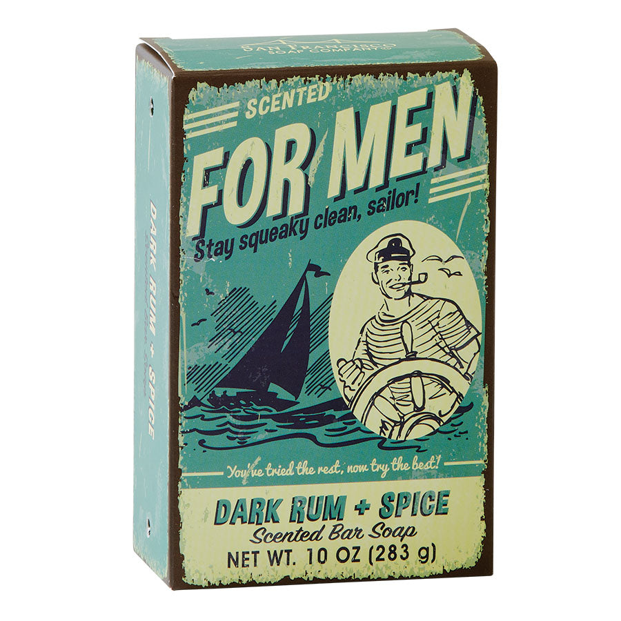 For Men: Dark Rum & Spice 10 Oz Bar Soap
