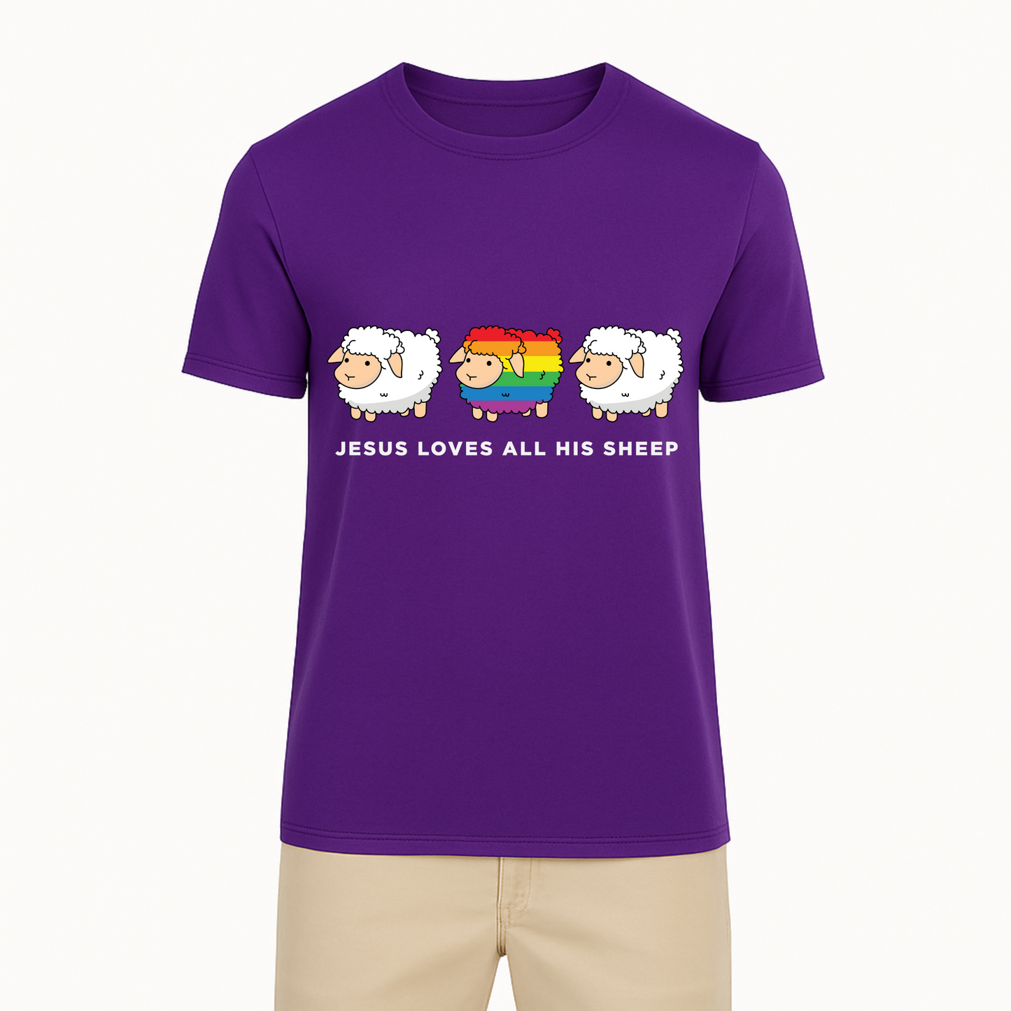 Jesus Loves All His Sheep Tee - 12 Colors