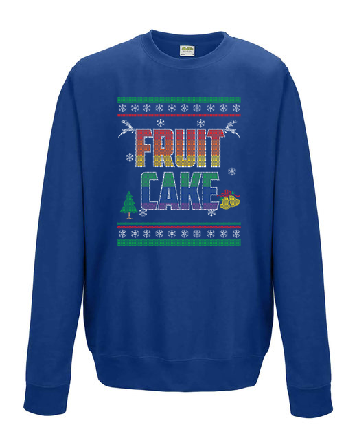 Christmas Fruit Cake Sweatshirt - Royal Blue