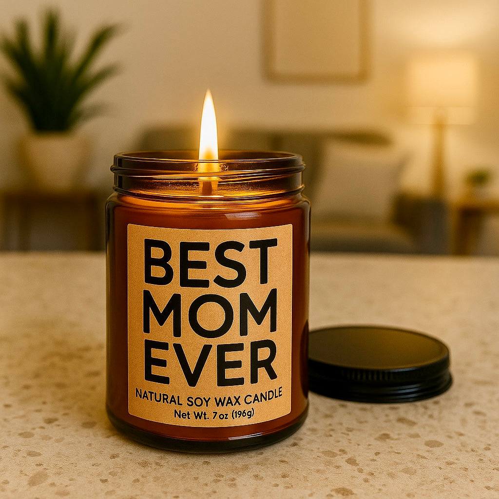 Best Mom Ever Soy Candle - Clearance