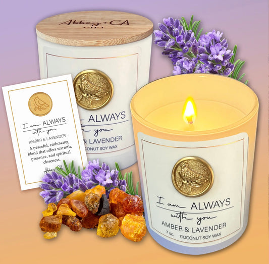 I'm Always With You Amber & Lavender 7 Oz Candle