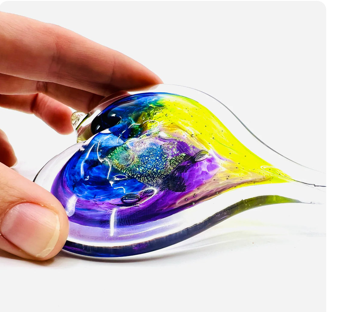 Small Glass Heart - Assorted colors