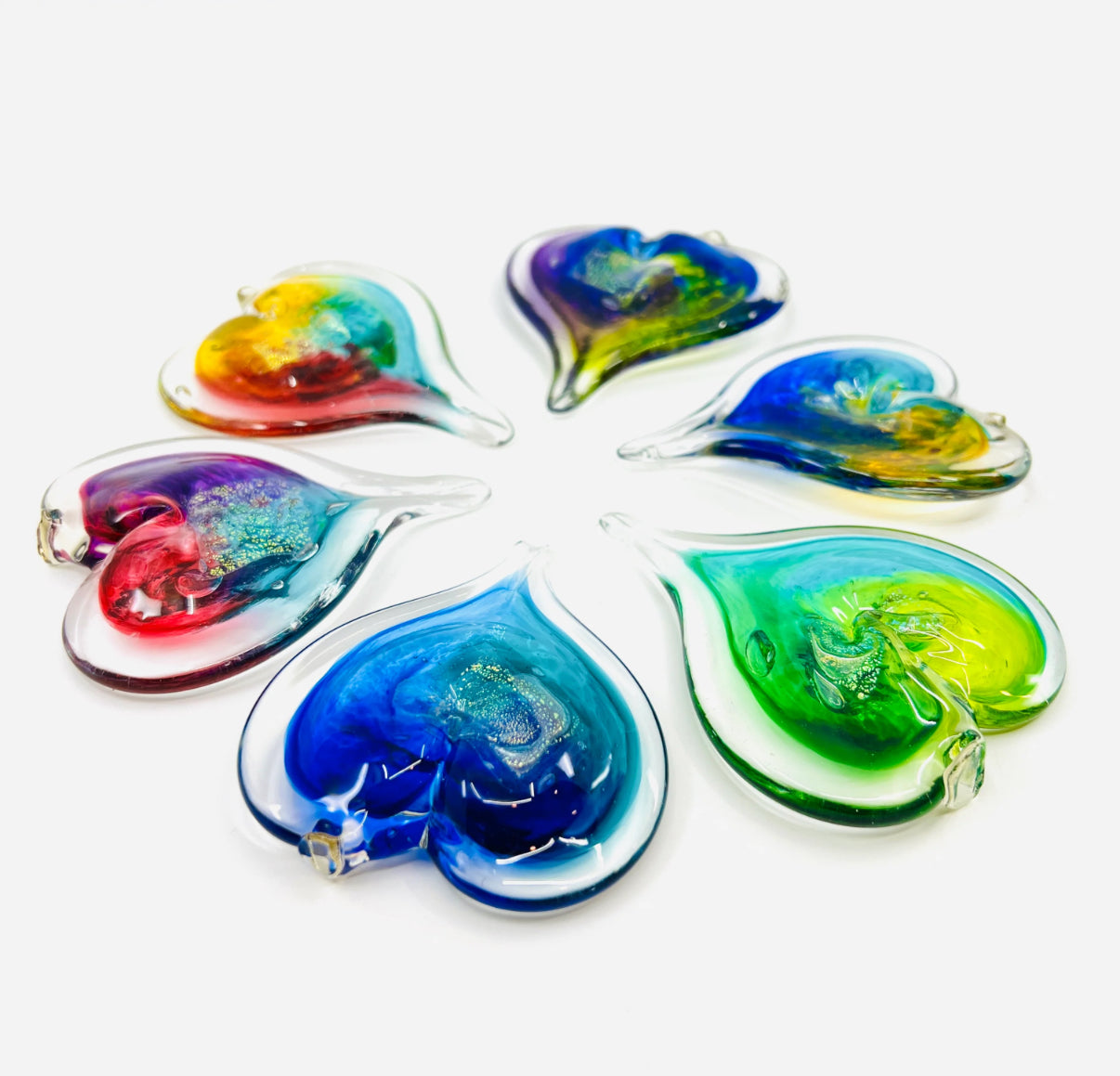 Small Glass Heart - Assorted colors