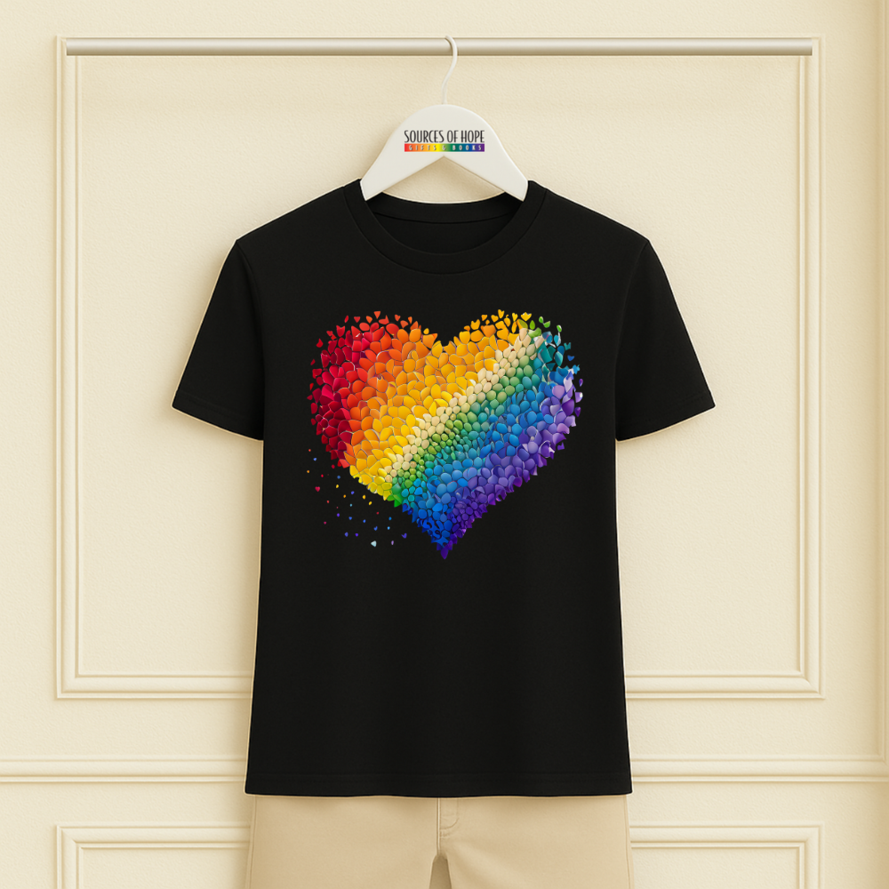 Petals Rainbow Heart Tee