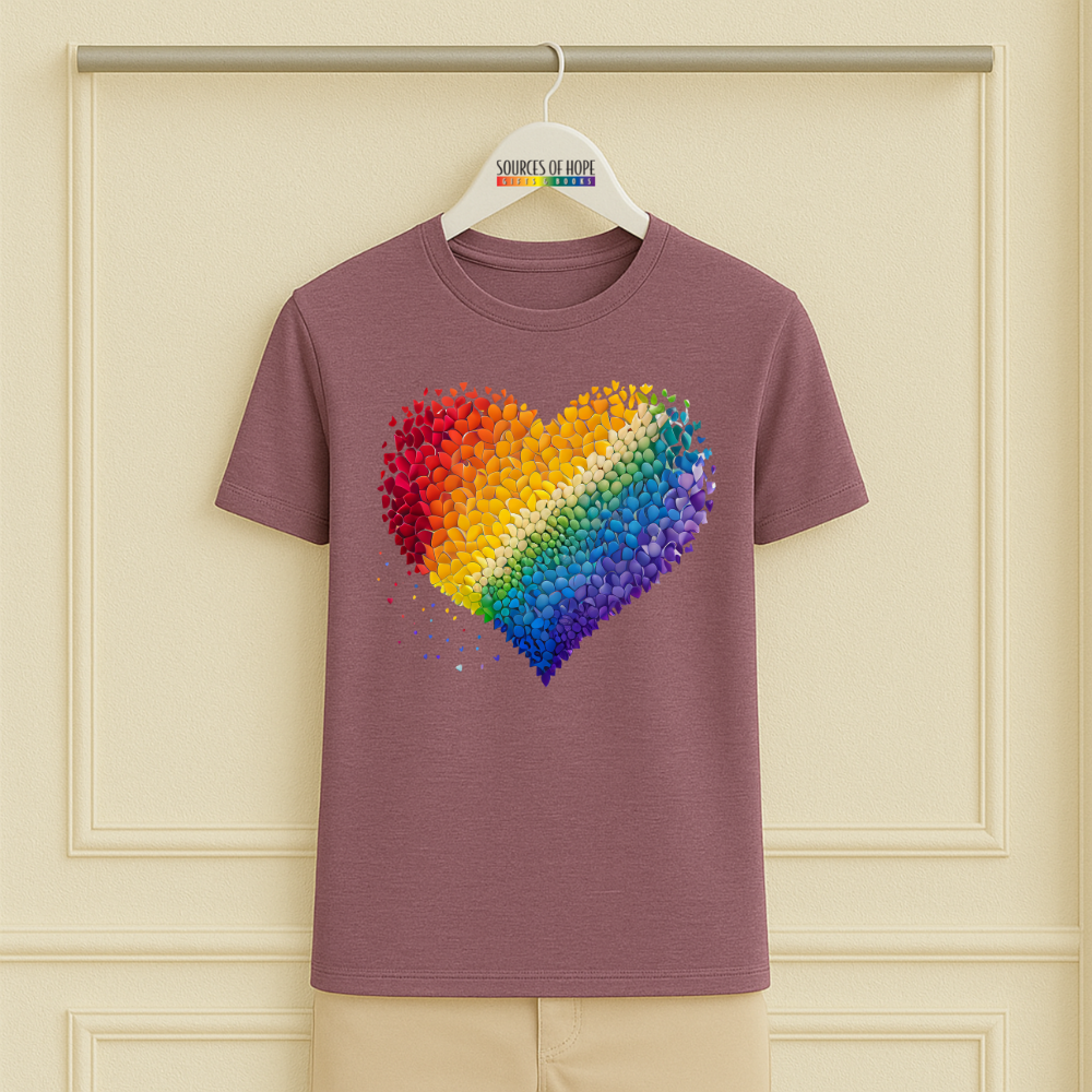 Petals Rainbow Heart Tee