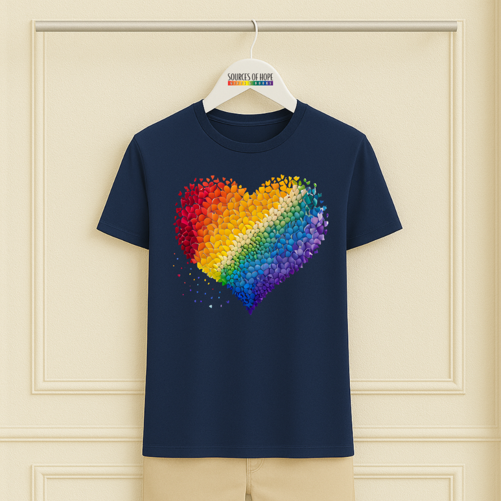 Petals Rainbow Heart Tee