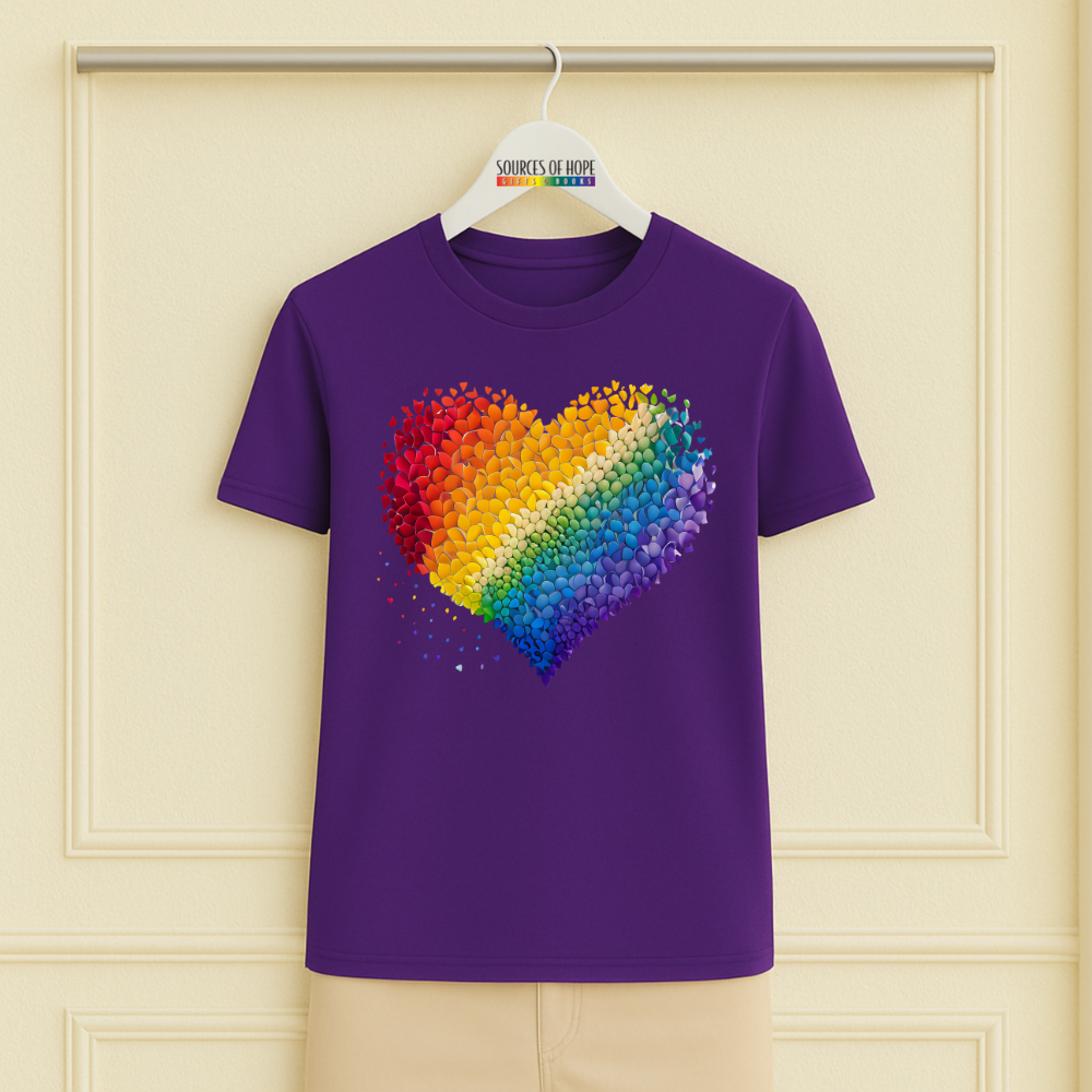 Petals Rainbow Heart Tee