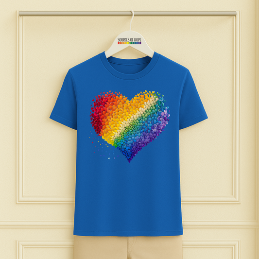 Petals Rainbow Heart Tee