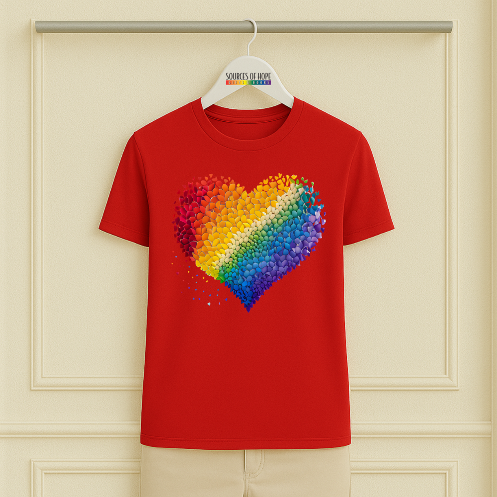 Petals Rainbow Heart Tee