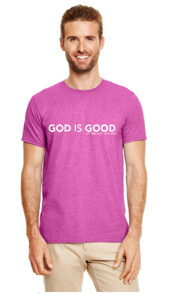 God Is Good Tee Shirt - Heather Berry