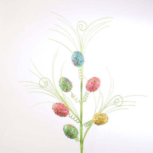 29" Easter Egg Spray - Green