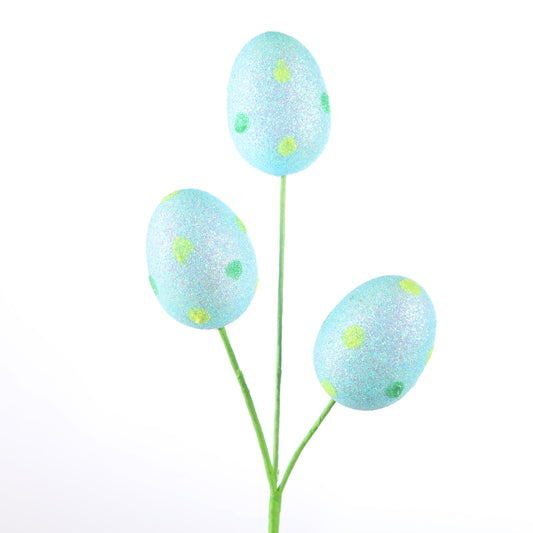 10" Easter Eggs Pick -  Blue