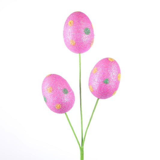 10" Easter Eggs Pick -  Purple