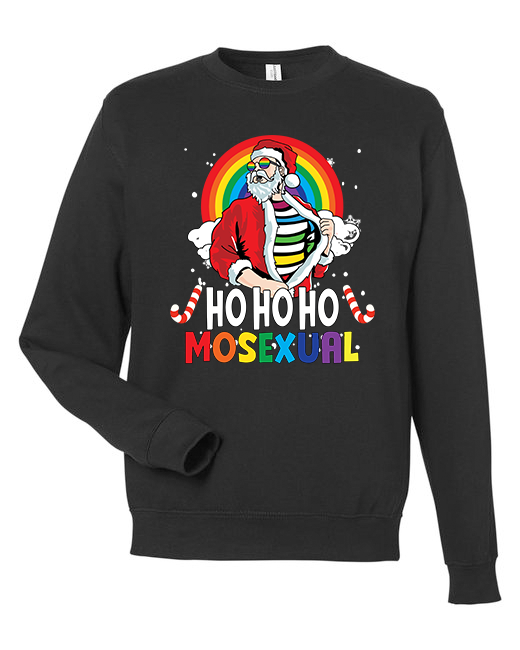 Ho Ho Ho Christmas Sweatshirt - Jet Black