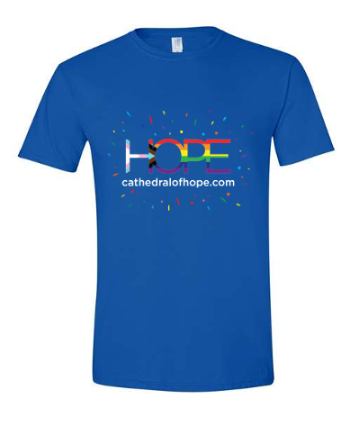 Hope Progress Pride Tee - Royal Blue