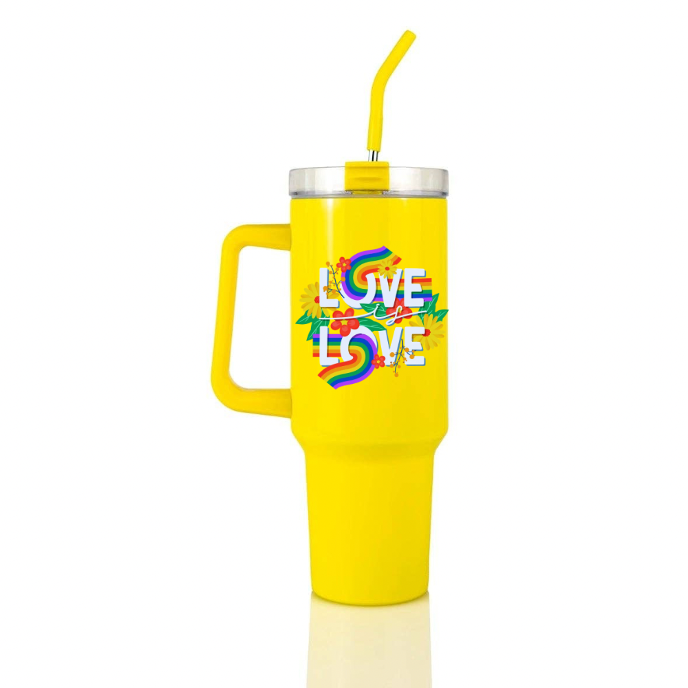 40oz Love is Love Neon Tumbler