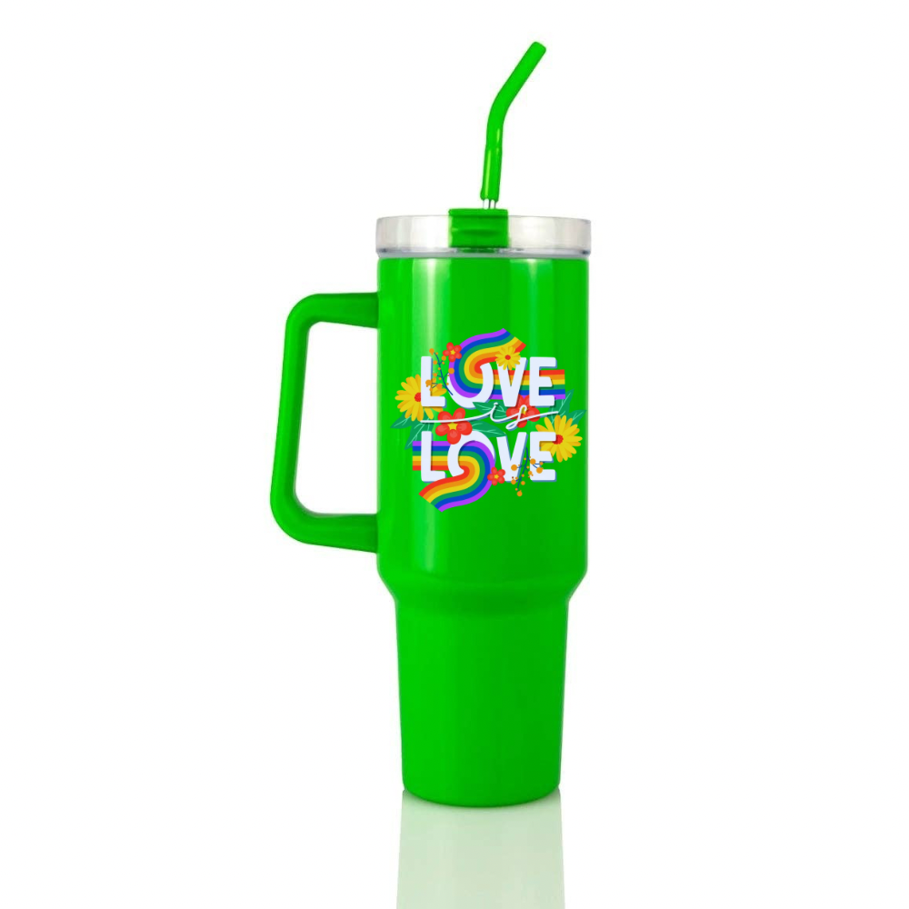 40oz Love is Love Neon Tumbler
