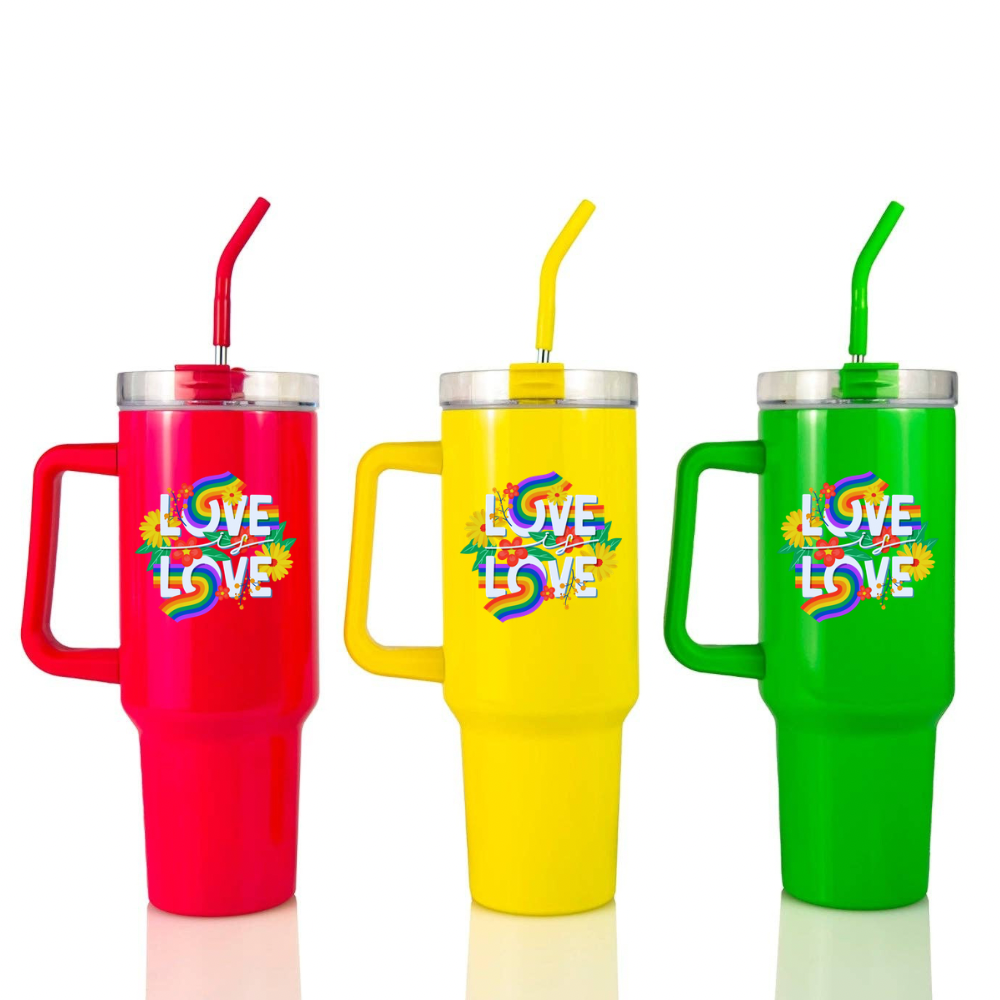 40oz Love is Love Neon Tumbler
