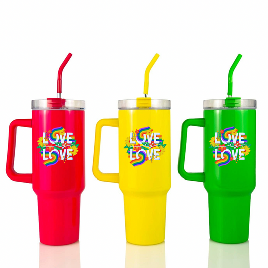 40oz Love is Love Neon Tumbler