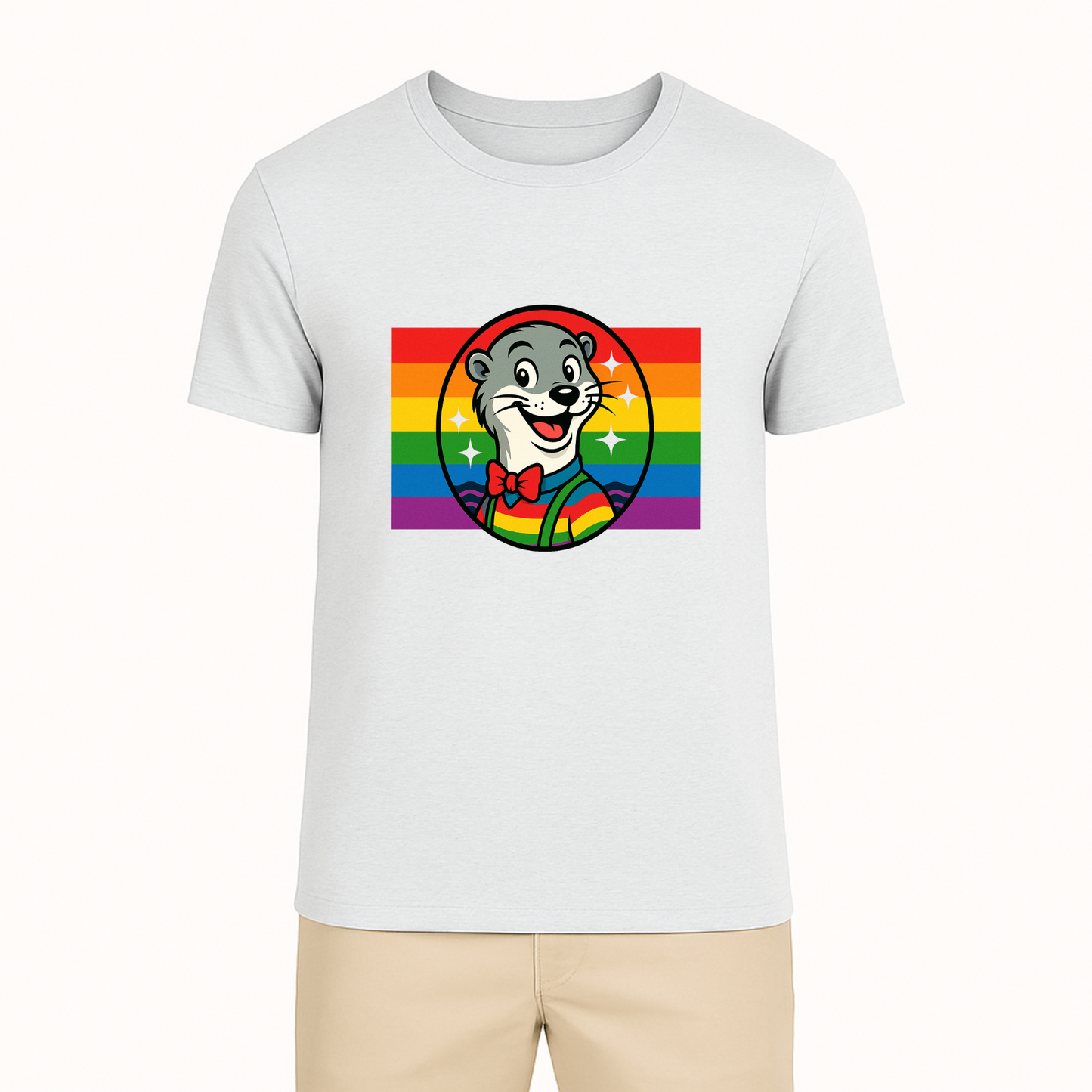 Otterly Fabulous Rainbow Flag Tee - 11 Colors