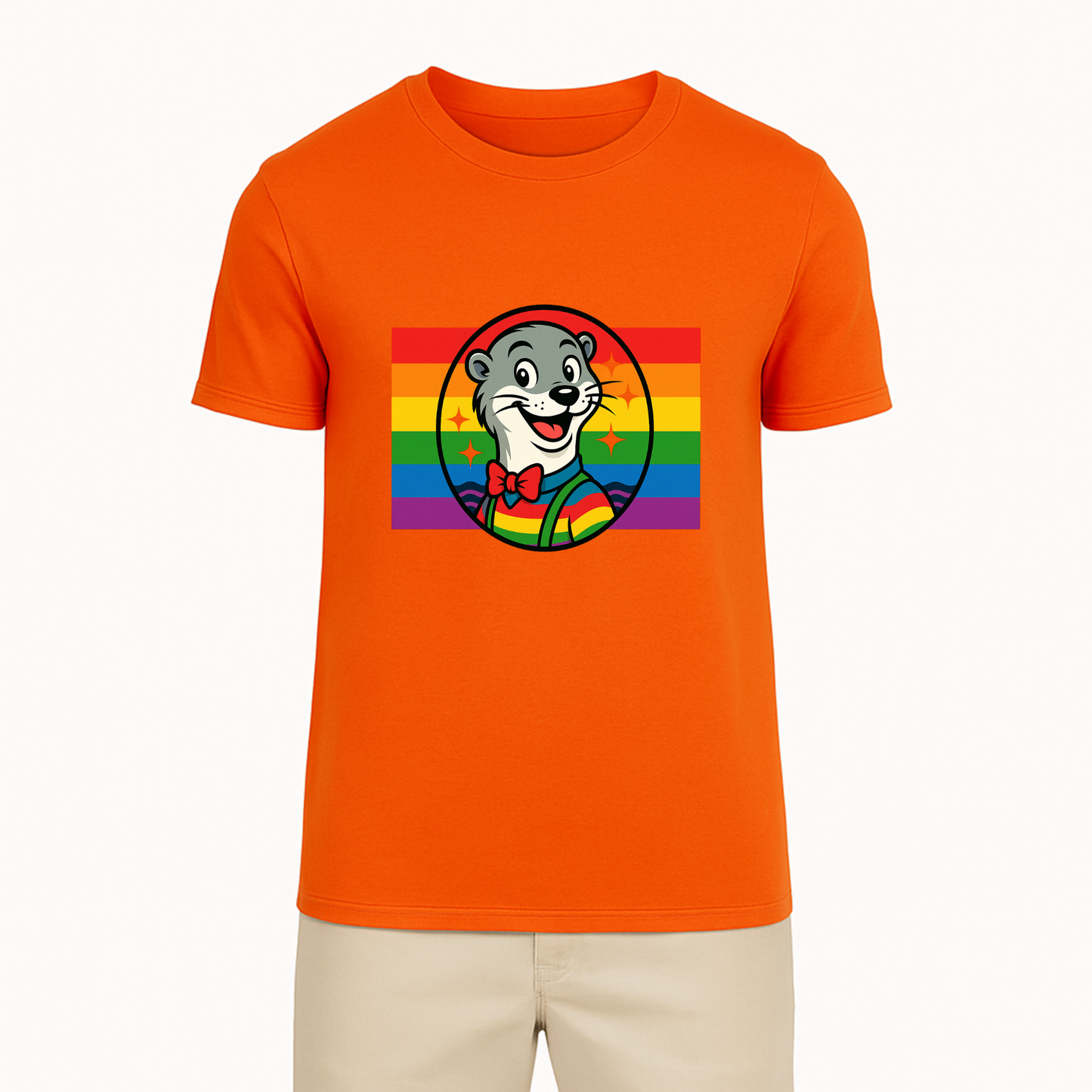 Otterly Fabulous Rainbow Flag Tee - 11 Colors