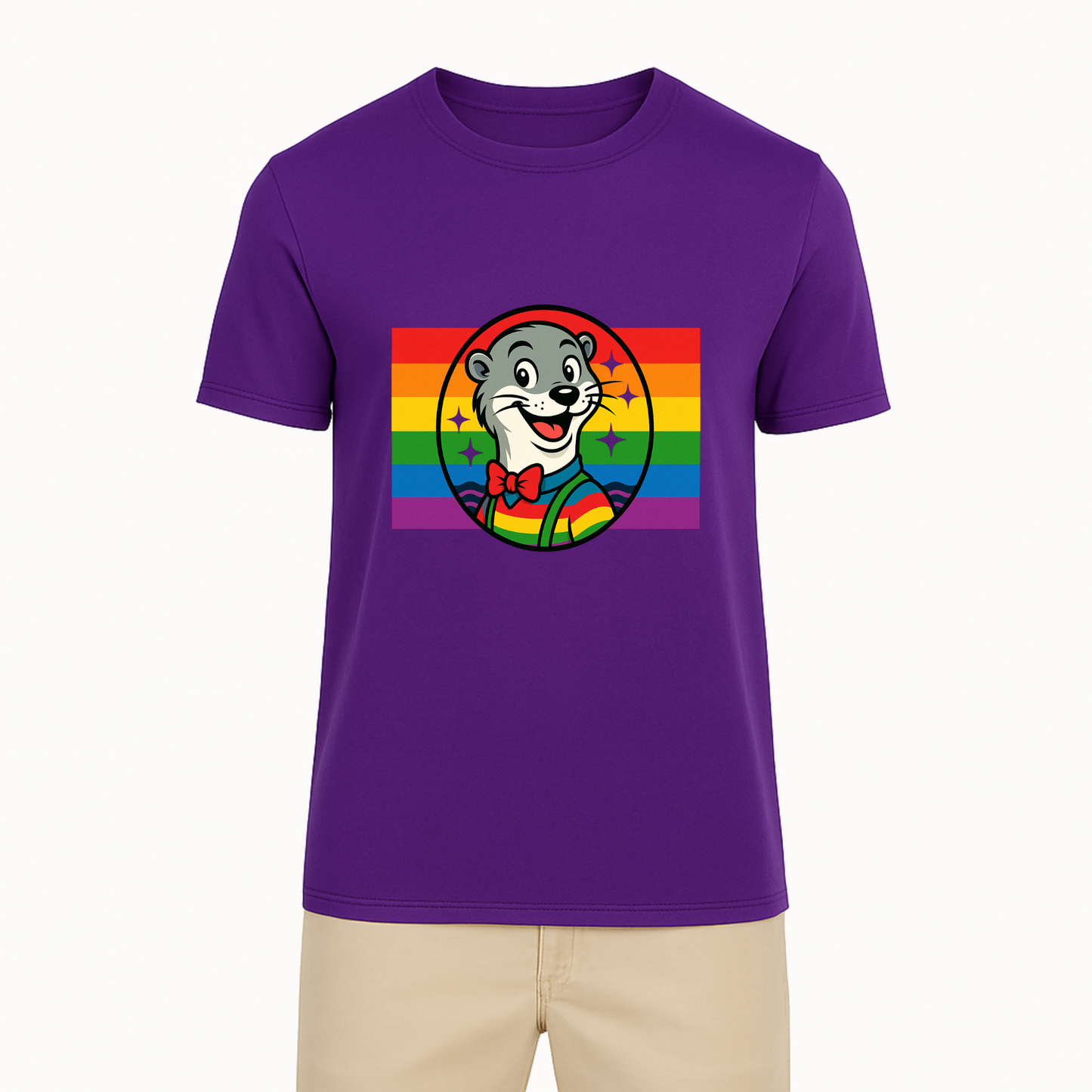 Otterly Fabulous Rainbow Flag Tee - 11 Colors