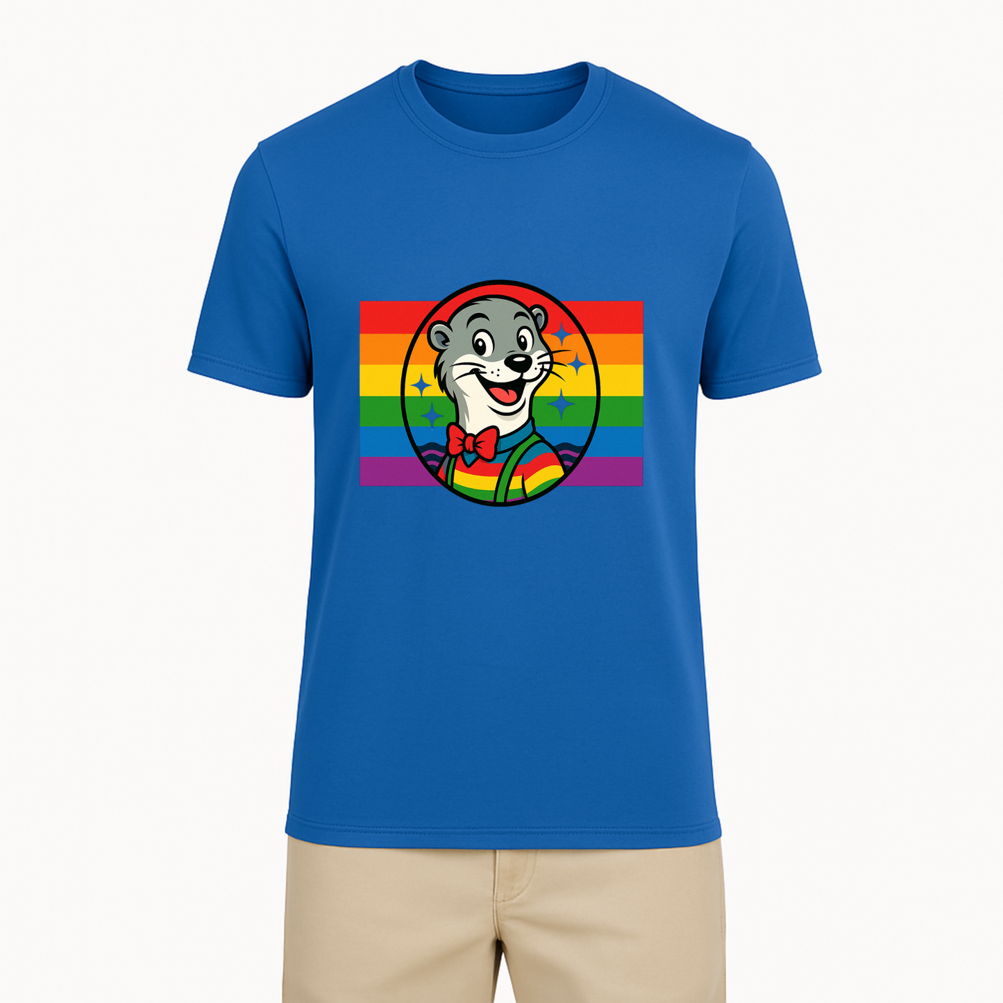 Otterly Fabulous Rainbow Flag Tee - 11 Colors