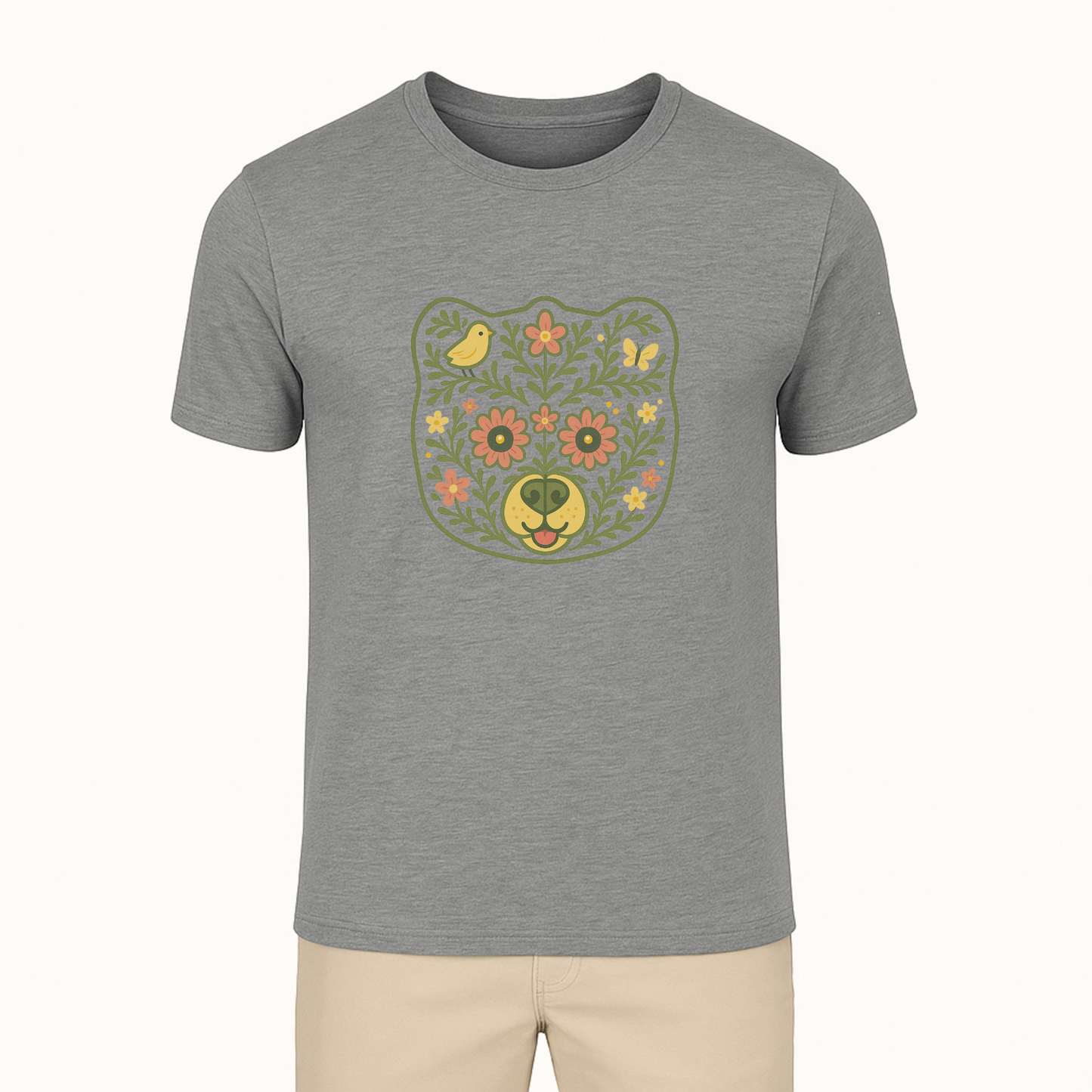 Floral Bear Tee - 11 Colors