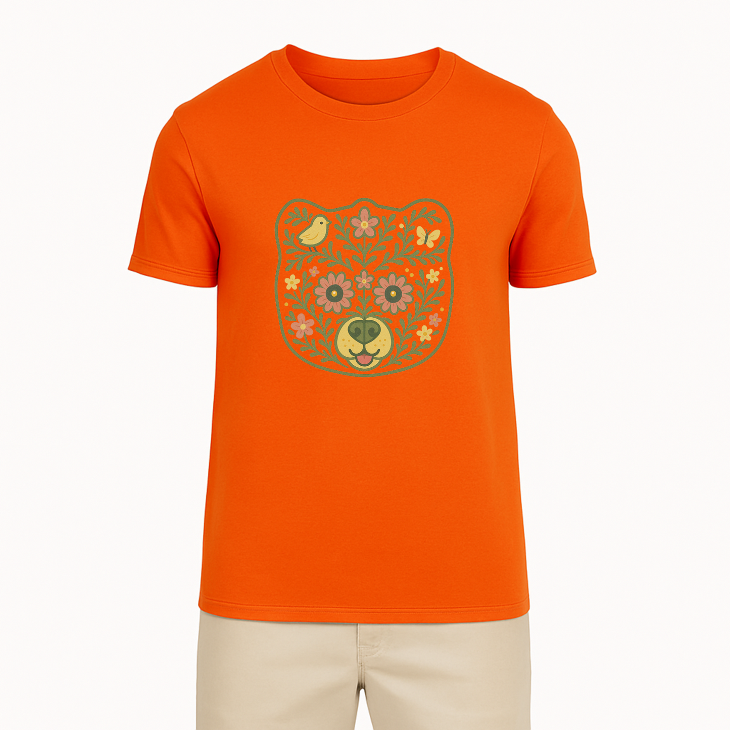 Floral Bear Tee - 11 Colors