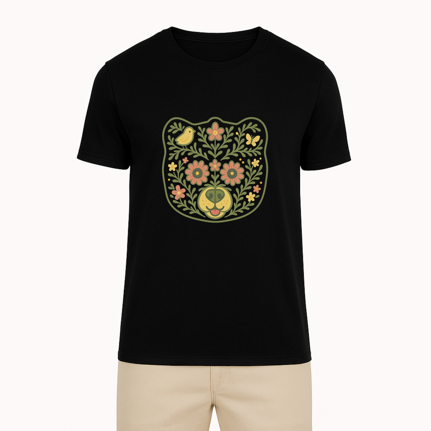 Floral Bear Tee - 11 Colors