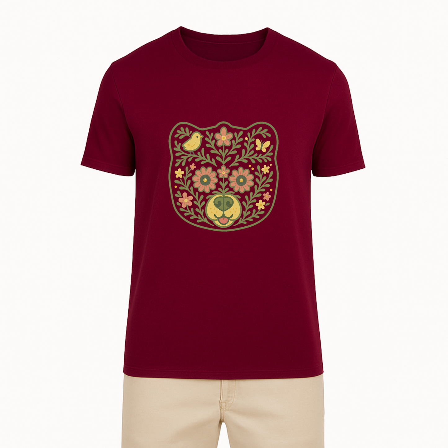 Floral Bear Tee - 11 Colors