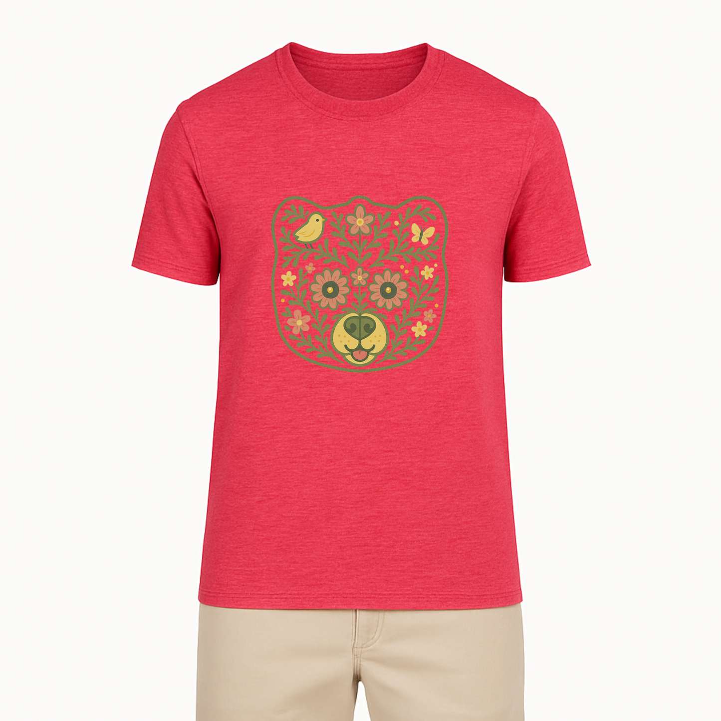 Floral Bear Tee - 11 Colors