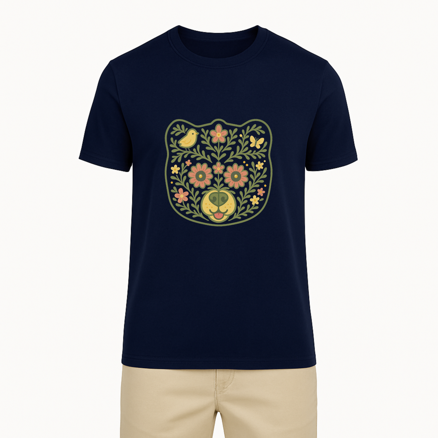 Floral Bear Tee - 11 Colors
