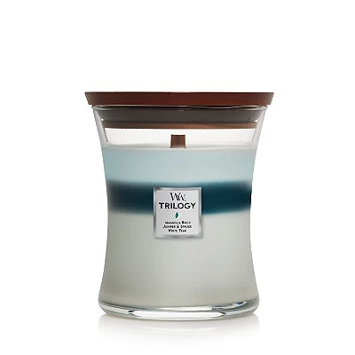 Icy Woodland Trilogy Hourglass Candle