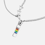Zenith Zipper Necklace Sterling Silver