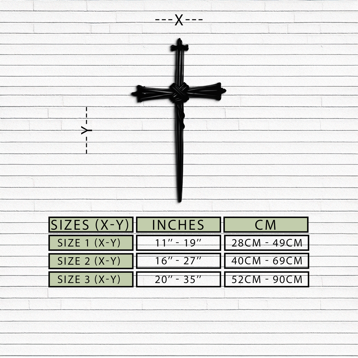 Christian Barbed Wire Cross Metal Wall Art
