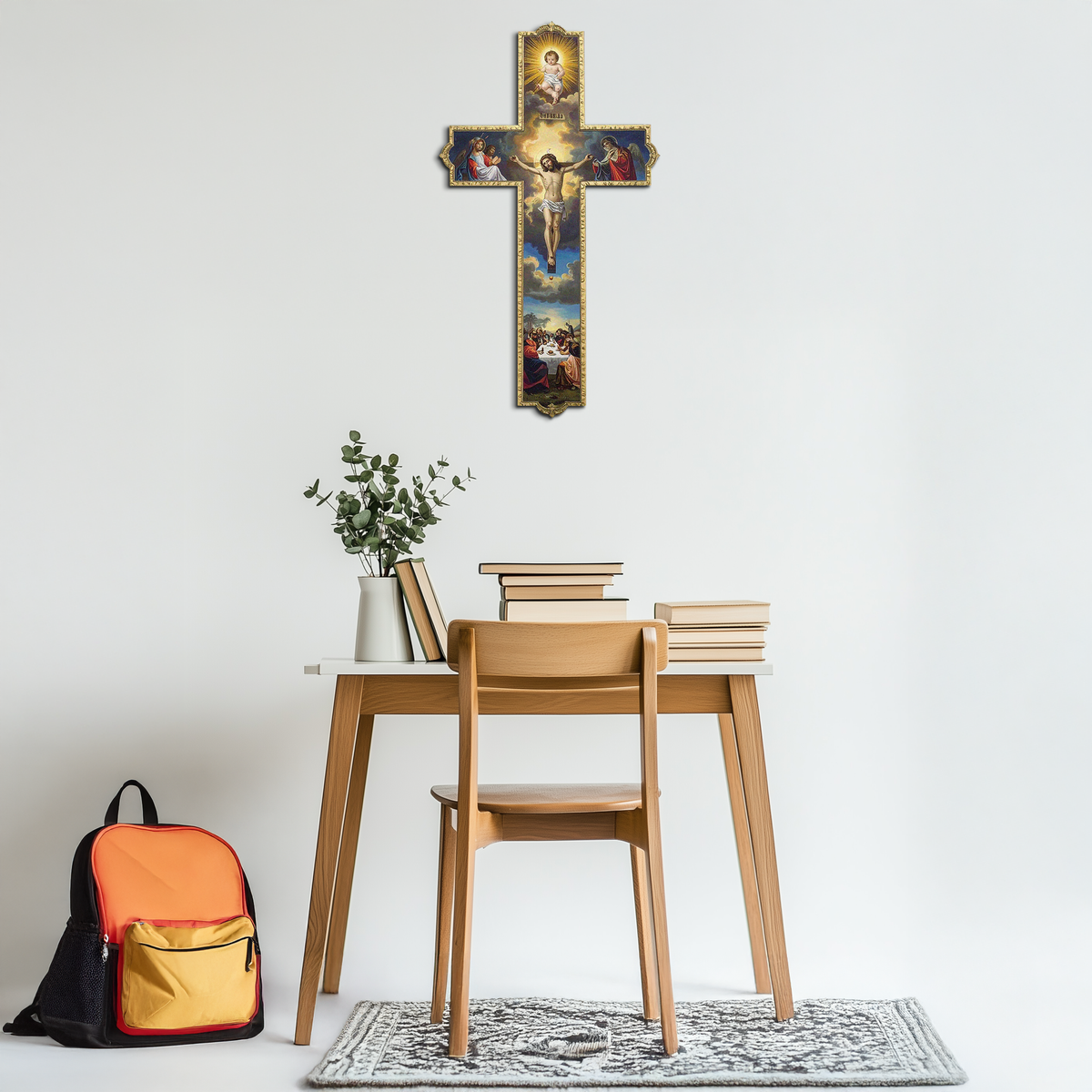 Sacred Cross Metal Wall Art