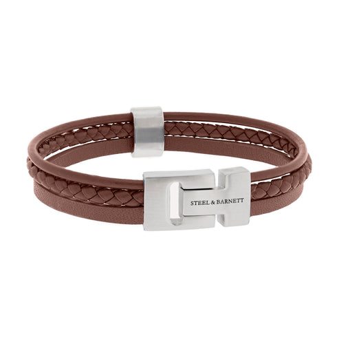 Leather Bracelet Casual Cole - Peanut