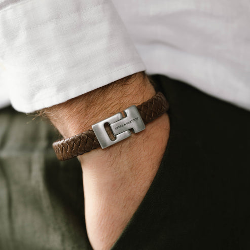 Leather Bracelet Harrison - Brown