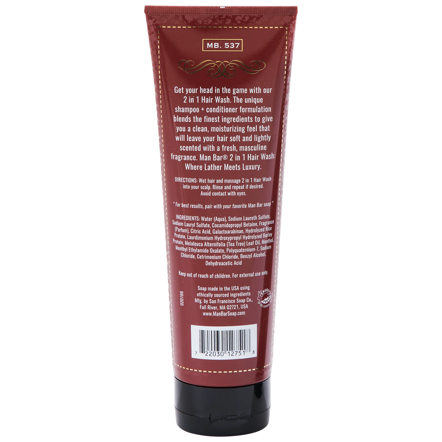 2 In 1 Hair Wash: Musk & Sandalwood 8.5 Fl Oz