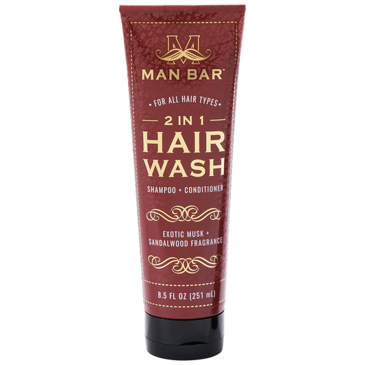 2 In 1 Hair Wash: Musk & Sandalwood 8.5 Fl Oz