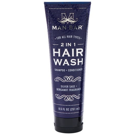 2 In 1 Hair Wash: Silver Sage & Bergamot 8.5 Fl Oz