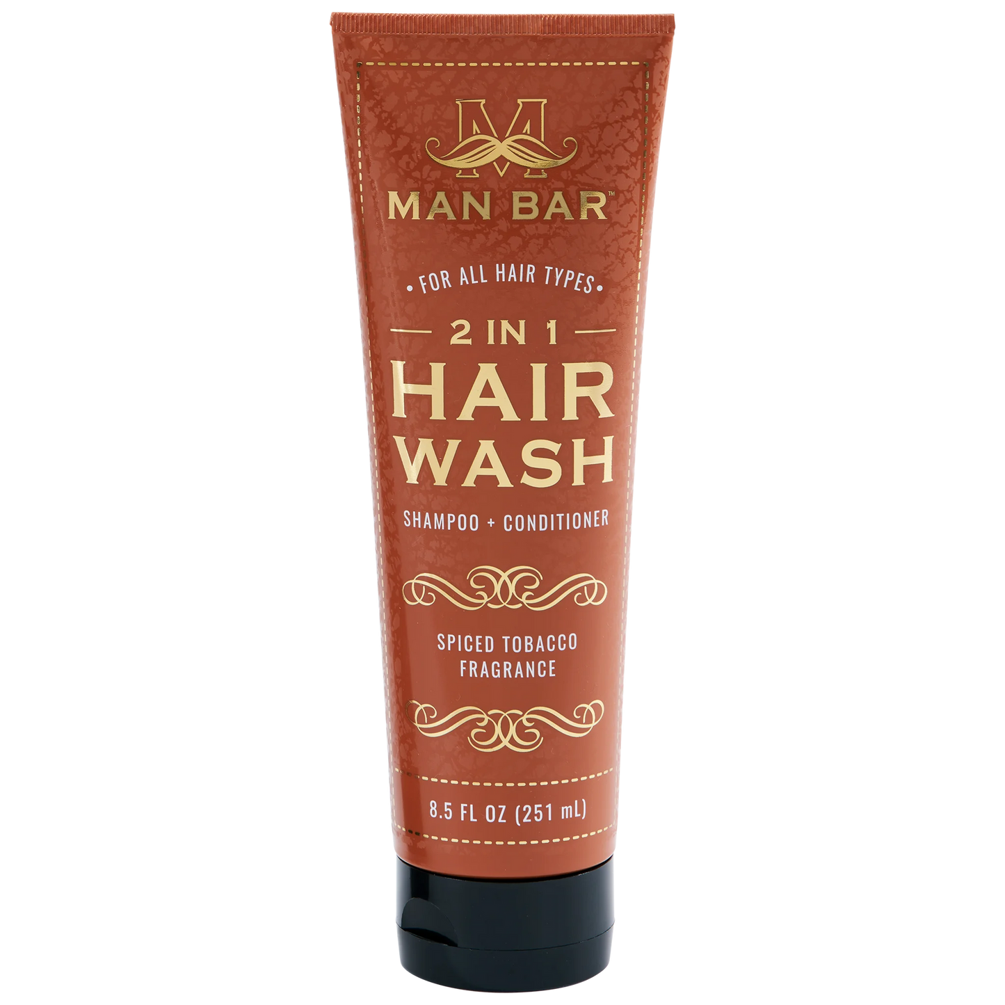 2 In 1 Hair Wash: Spiced Tobacco 8.5 Fl Oz