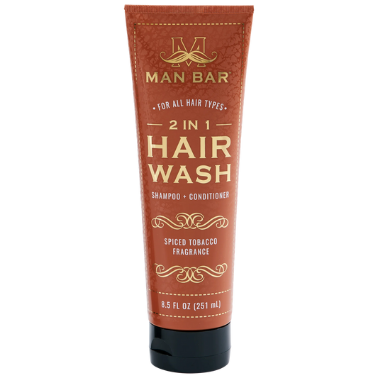 2 In 1 Hair Wash: Spiced Tobacco 8.5 Fl Oz