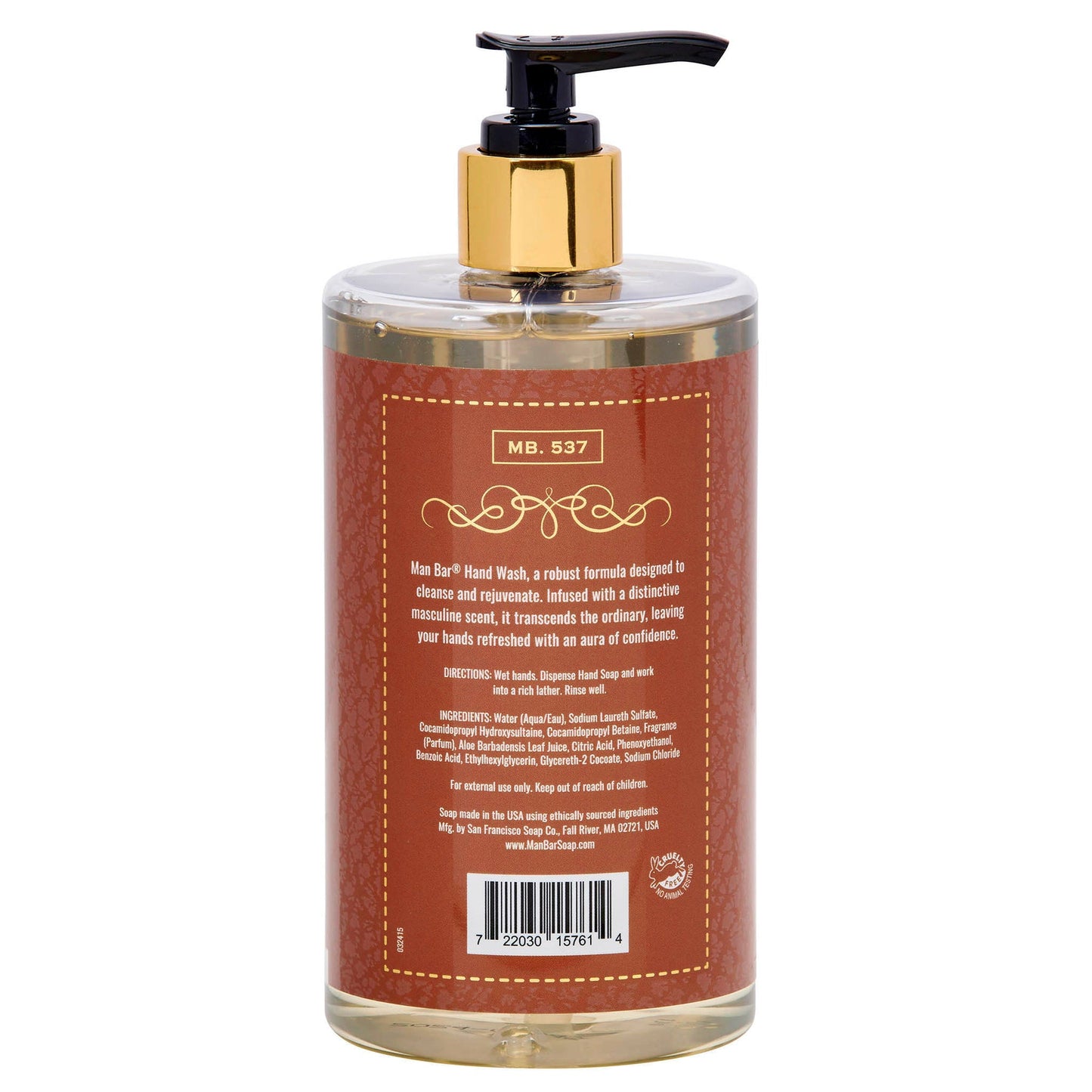 Hand Wash: Spiced Tobacco 16.5 Fl Oz