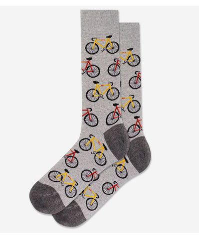 Men's Bicycles Crew Socks/Grey Heather