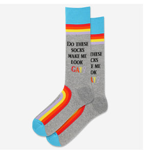 Men's Do These Socks Crew Socks/Gray