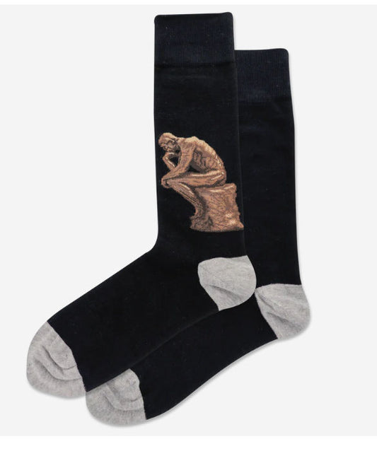 Men's The Thinker Crew Socks/Black Sale