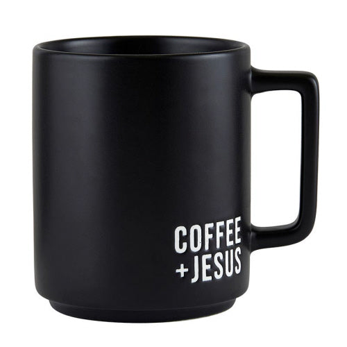 Matte Cafe Mug Coffee +Jesus